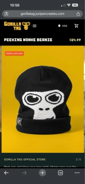 Gorilla tag beanie