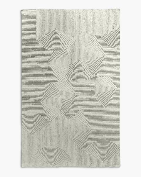 Asher Tufted Wool Rug in Ivory