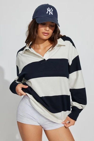 Relaxed Longsleeve Rugby Shirt