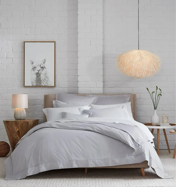 Grey bed sheets