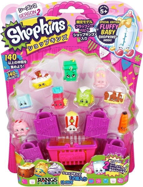 Shopkins RANGS Season 2 (12-Pack) Collectible Toy Figures - Styles Vary -