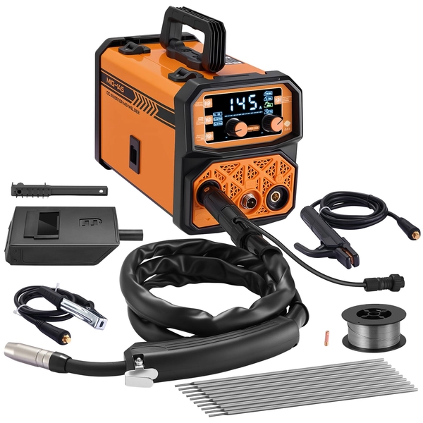 Portable 145A 3-IN-1 Welder 110V Gasless MIG Stick Lift TIG for Home Use