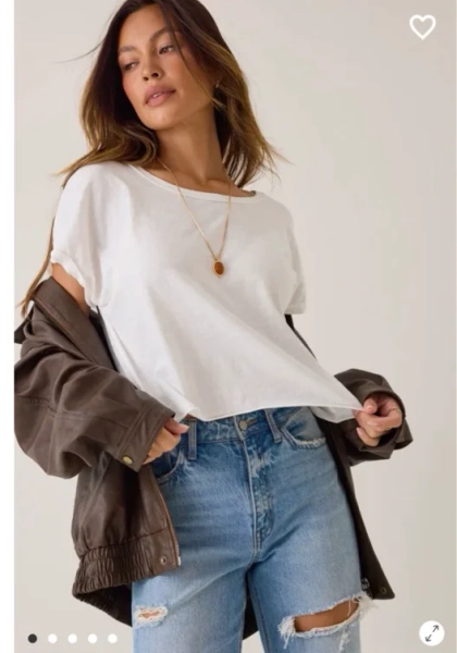 Orly Ribbed Fitted Tee