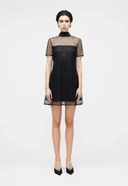 ILANA MINI DRESS - Robe de soirée - stardust onyx