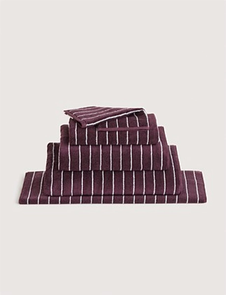 AVEN STRIPE BATH TOWEL IN CLOVE - clove - Bath Towel
