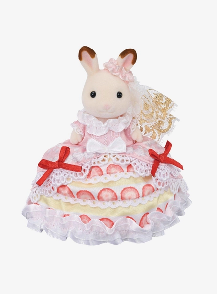 Calico Critters Freya the Chocolate Rabbit Birthday Mini Figure