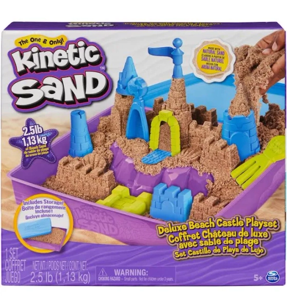 Kinetic Sand Deluxe Beach Castle Playset