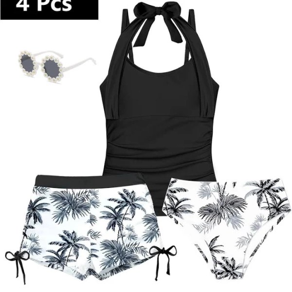Girls Halterneck Tankini Swimsuit