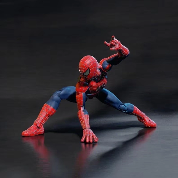 3D Spiderman Action Figure STL File: Articulated Design