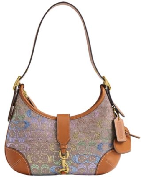 Originals Hamptons Medium Crystal Signature Jacquard Hobo Bag