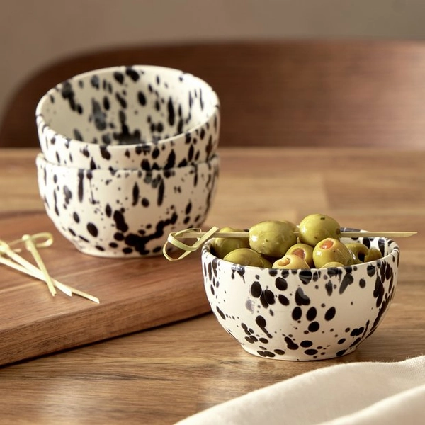 Buy Habitat Jackson 3 Piece Nibble Bowls - Black | Serving bowls and platters | Argos