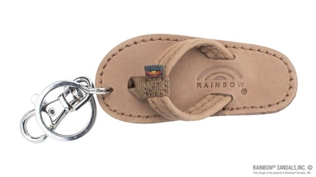 RAINBOW SANDALS Premier Leather Sandal Key Chain - Sierra Brown