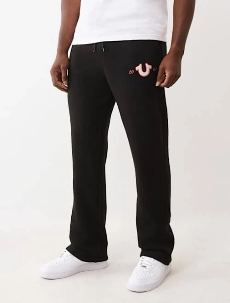 True Religion Men's Sunrise Horseshoe Straight Leg Sweatpants