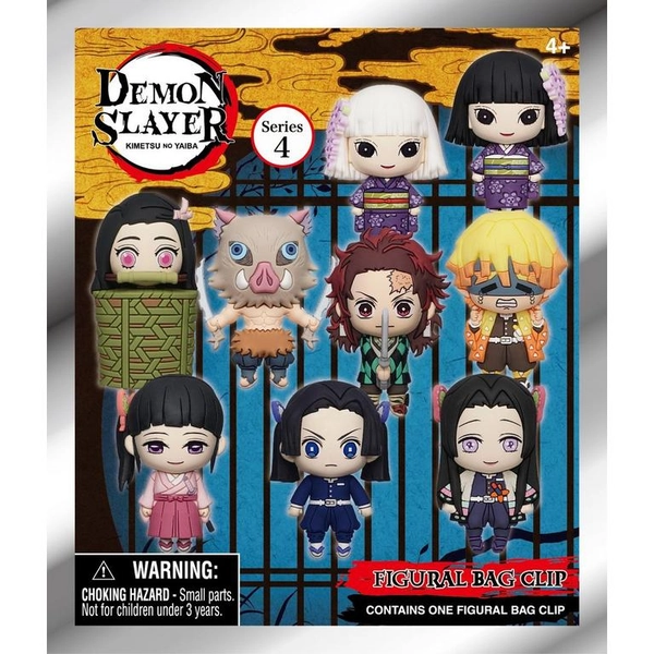 Demon Slayer: Kimetsu no Yaiba 3D Foam Bag Clip Blind Bag Series 4 (Styles May Vary)