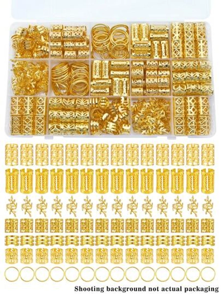 70Pcs Hair Beads Hair Cuffs Braiding Hair Rings Alloy Hair Charms For Loc Braids Hair Adjustable Metal Braid Hair Jewelry Hair Accessories, Claw Clips, Hair Claws, Clips For Hair, Hair Slide, Hair Barrettes, School Stuff