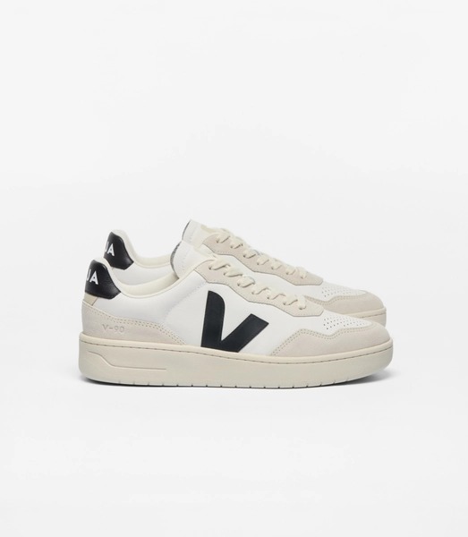V-90 LEATHER WHITE BLACK