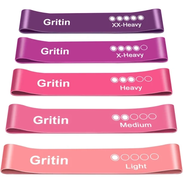 Gritin Resistance Bands Set of 5