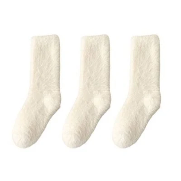 Anna-Kaci 3-Pair Plush Fuzzy Socks