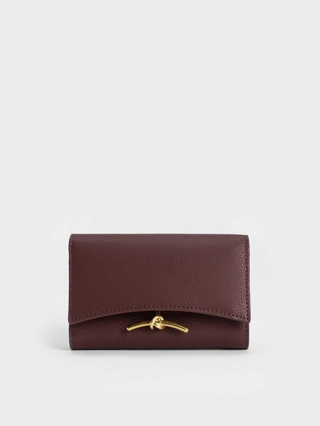 Huxley Metallic Accent Front Flap Wallet