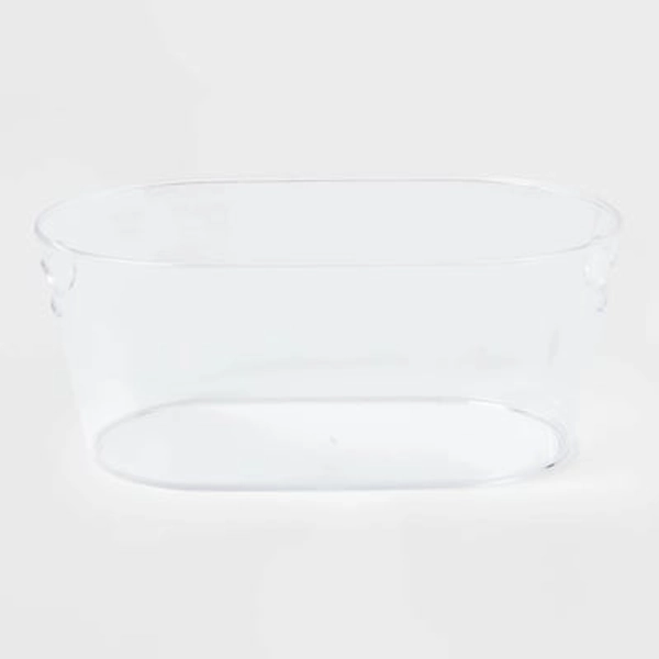 4gal Plastic Beverage Tub - Room Essentials™: Clear Drink Bucket, Ice Bucket, Dishwasher-Safe
