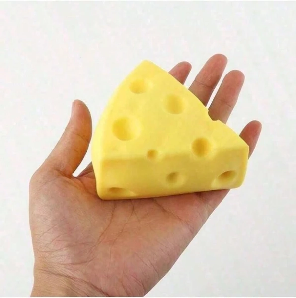 Realistic Fake Food Squishies, Soft Cheese Stress Relief Toys, Slow Rebound Anti-Stress For Party Favors,
