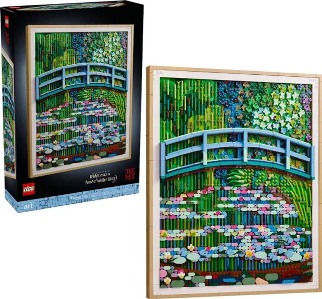 LEGO Art Claude Monet Bridge Over a Pond of Water Lilies