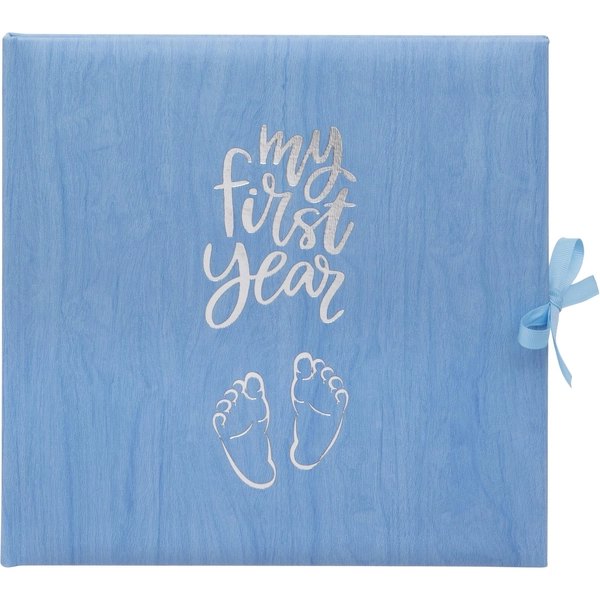 BABY RECORD BOOK KEEPSAKE FOR FUTURE MILESTONE JOURNEY JOURNAL IN BLUE NEW BOXED