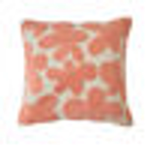 Coussin fleuri éponge bouclette reliefée