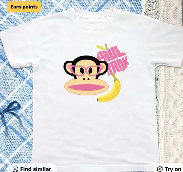 Paul Frank Iconic Julius Cartoon Y2K Aesthetic Unisex Baby Tee