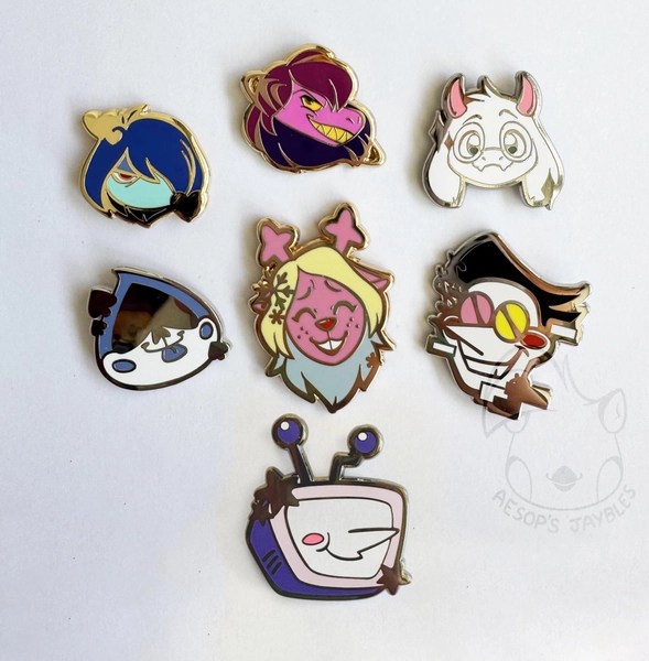 Deltarune Enamel Pins (Now including TENNA)