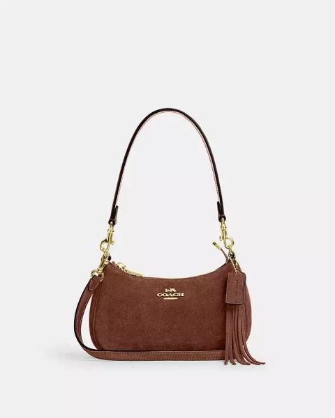 Gold/Vintage Brown Teri Mini Crossbody Bag