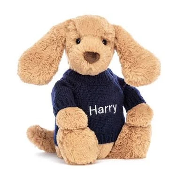 Official Jellycat Bashful Toffee Puppy
