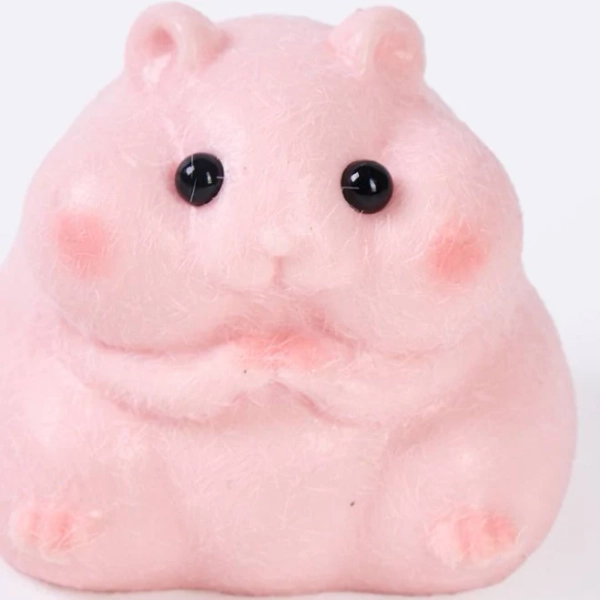 TABASQUISHY Pink Hamster Taba Squishy Squeeze Toys