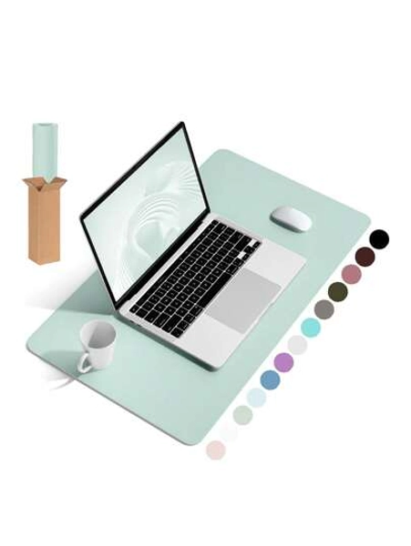 1Pc Witam Non-Slip Desk Pad,Mouse Pad,Waterproof PU Leather Desk Table Protector,Ultra Thin Large Desk Blotter, Easy Clean Laptop Desk Writing Mat For Office Work/Home/Decor(Pink)
