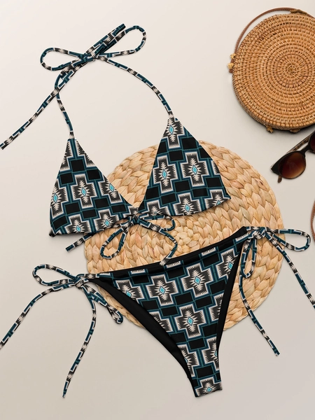 Western Aztec Print Bikini