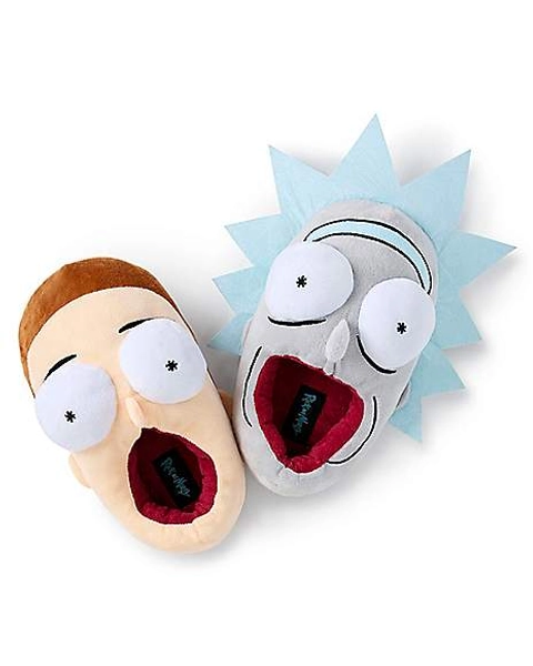 3D Rick and Morty Plush Slippers