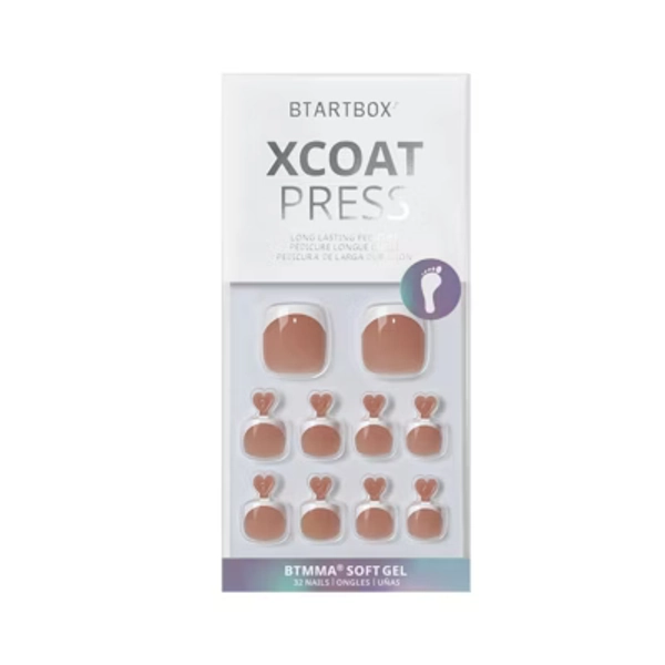 BTArtbox Press-On Toenails - Champ - S Squoval - 32ct