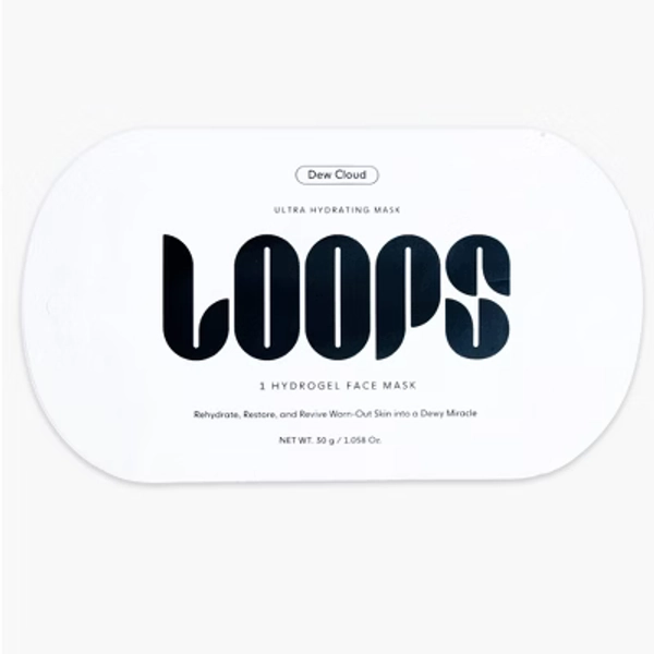 LOOPS Dew Cloud Ultra Hydrating Hydrogel Face Mask - 1.058oz: Paraben-Free, Sulfate-Free, Phthalate-Free, All Skin Types