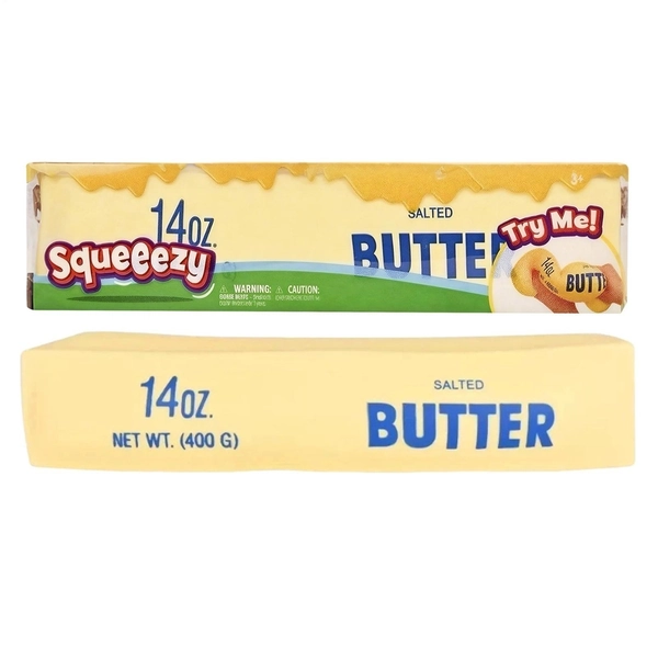 Squeezy Butter - Sensory Stress Relief Squeeze Giant Butter Stick Toy