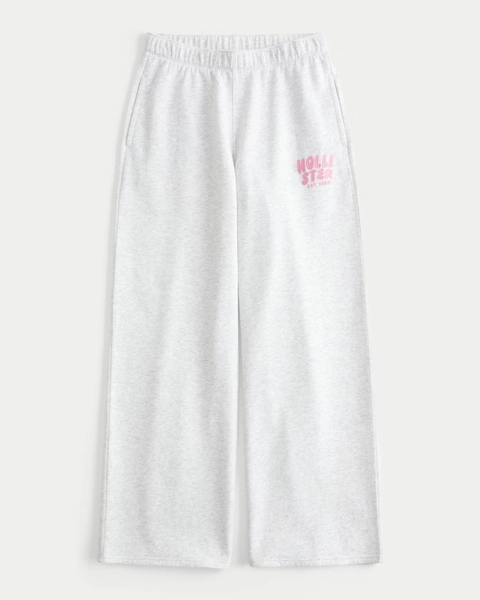 Wide-Leg Logo Sweatpants