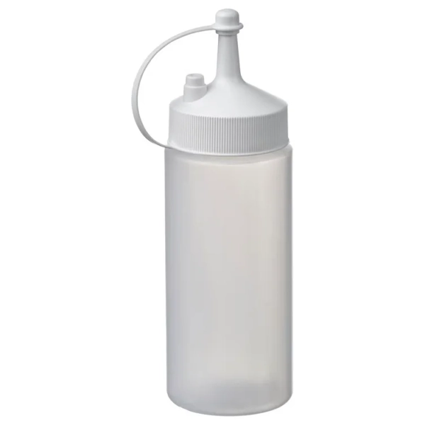 GRILLTIDER Squeeze bottle - white/transparent 200 ml (7 oz)