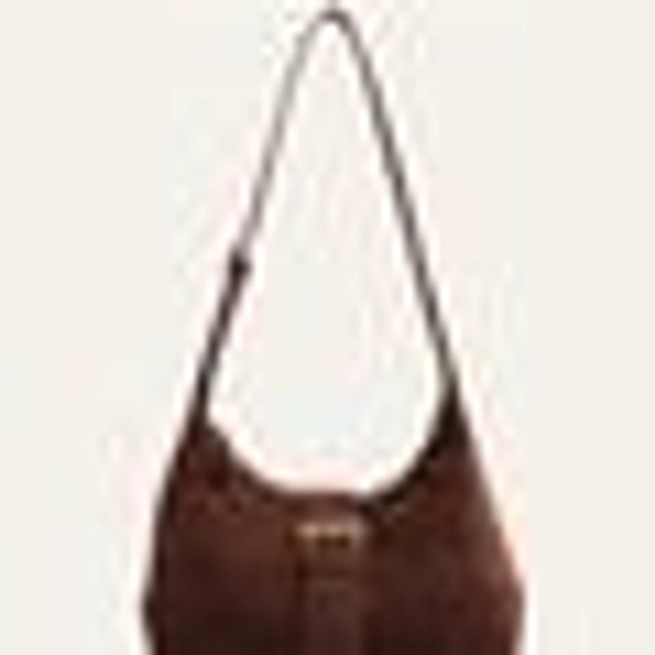 BagForLove - Faux Suede Hobo Bag For Women - Large Capacity, Preppy Commute Essential - Coffee Brown / one-size