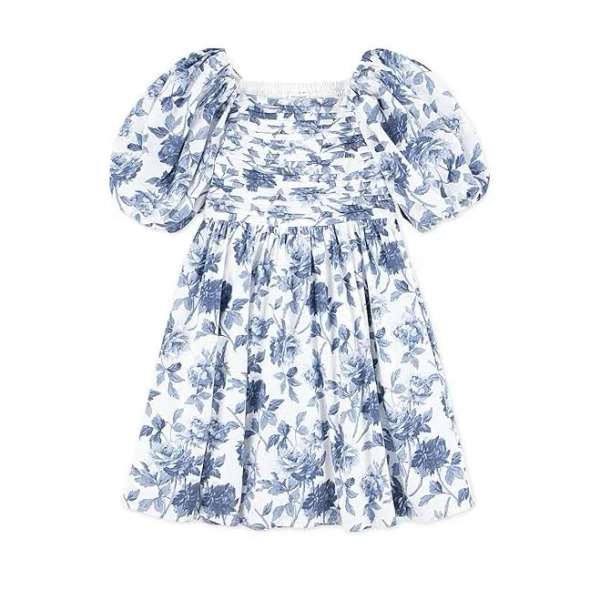 Abercrombie Kids Girls' Emerson Puff Sleeve Mini Dress