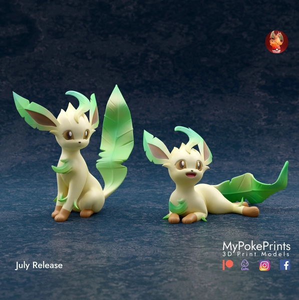 Poke-Mini Leafeon Resin Figurine