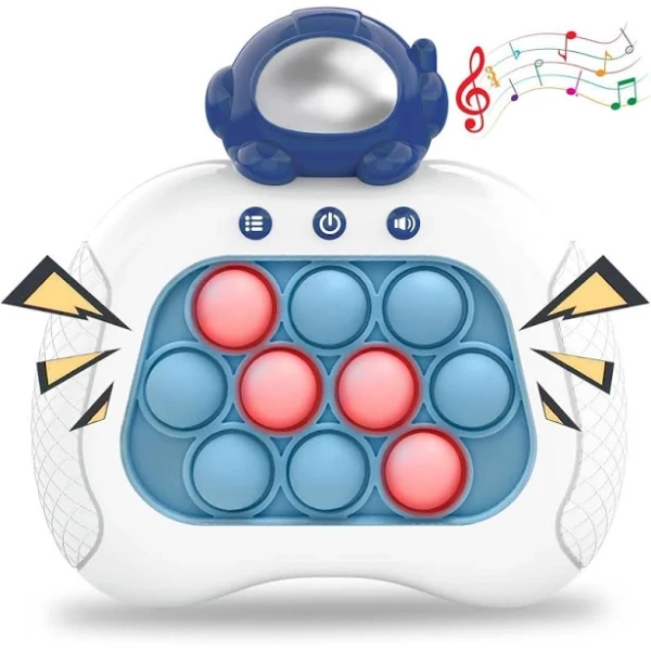 Fast Push Game, Pop Bubble Fidget Toy Quick Push Light Up Popping Game Toys for Ages 4-12, Birthday Gifts for Boys & Girls & Teens beyblade burst rise