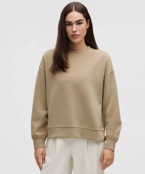 Softstreme Crewneck Oversized Pullover - Sheer Oak - S