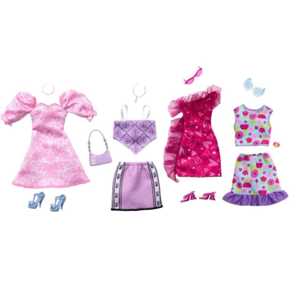 Barbie Fashion Clothes Blue Flower Outfit