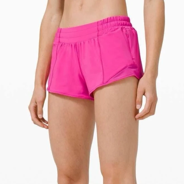 Lululemon Hotty Hot Low-rise Shorts 2.5" Lined Sonic Pink Size 12