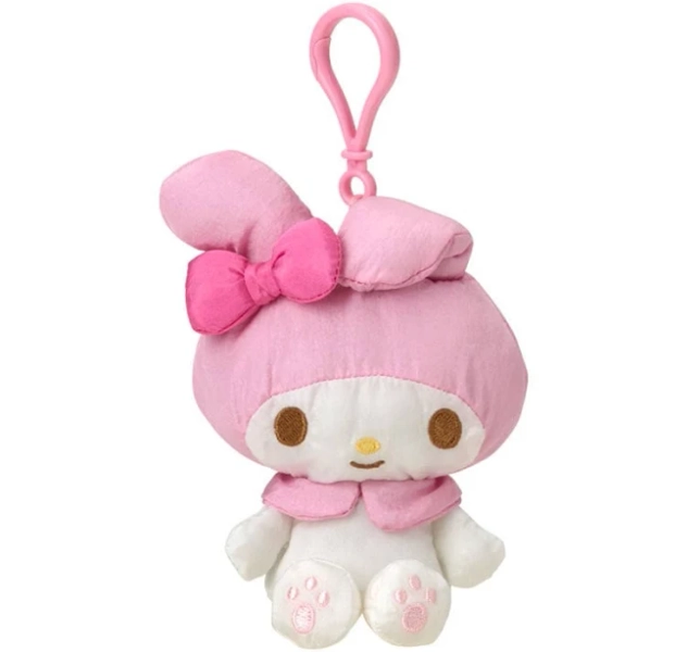 Sanrio My Melody Fluffy Plush Mascot Holder Keychain