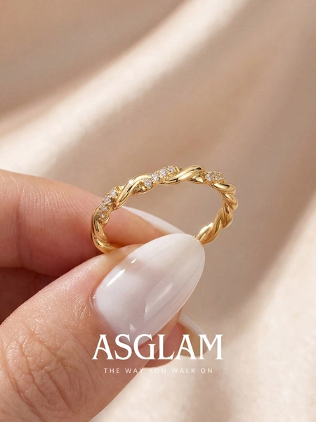 1pc Vintage French Style Round Zirconia Ring Women's Jewelry Minimalist Finger Ring Jewelry Suitable For Girls Birthday Party